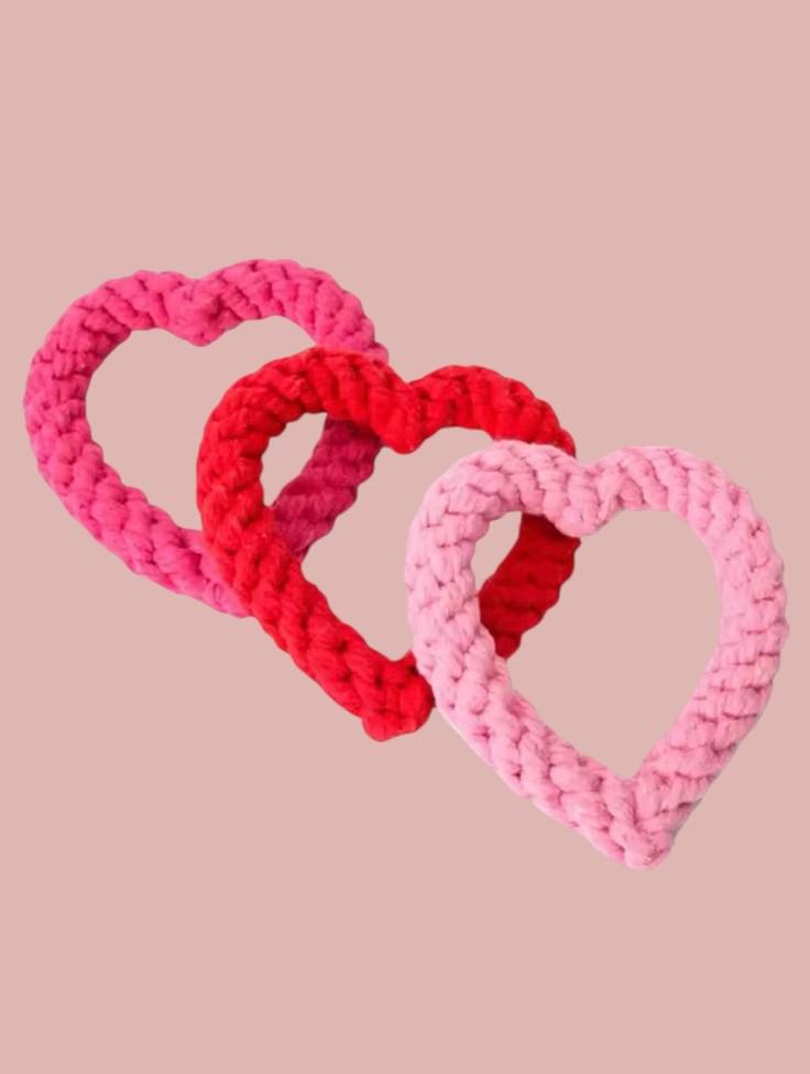 Set of heart toys