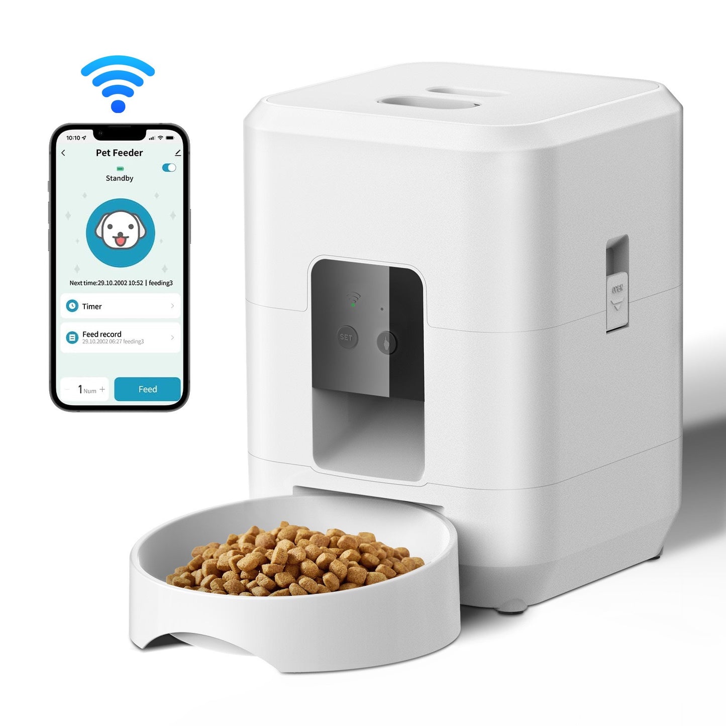 Automatic feeder for dogs and cats