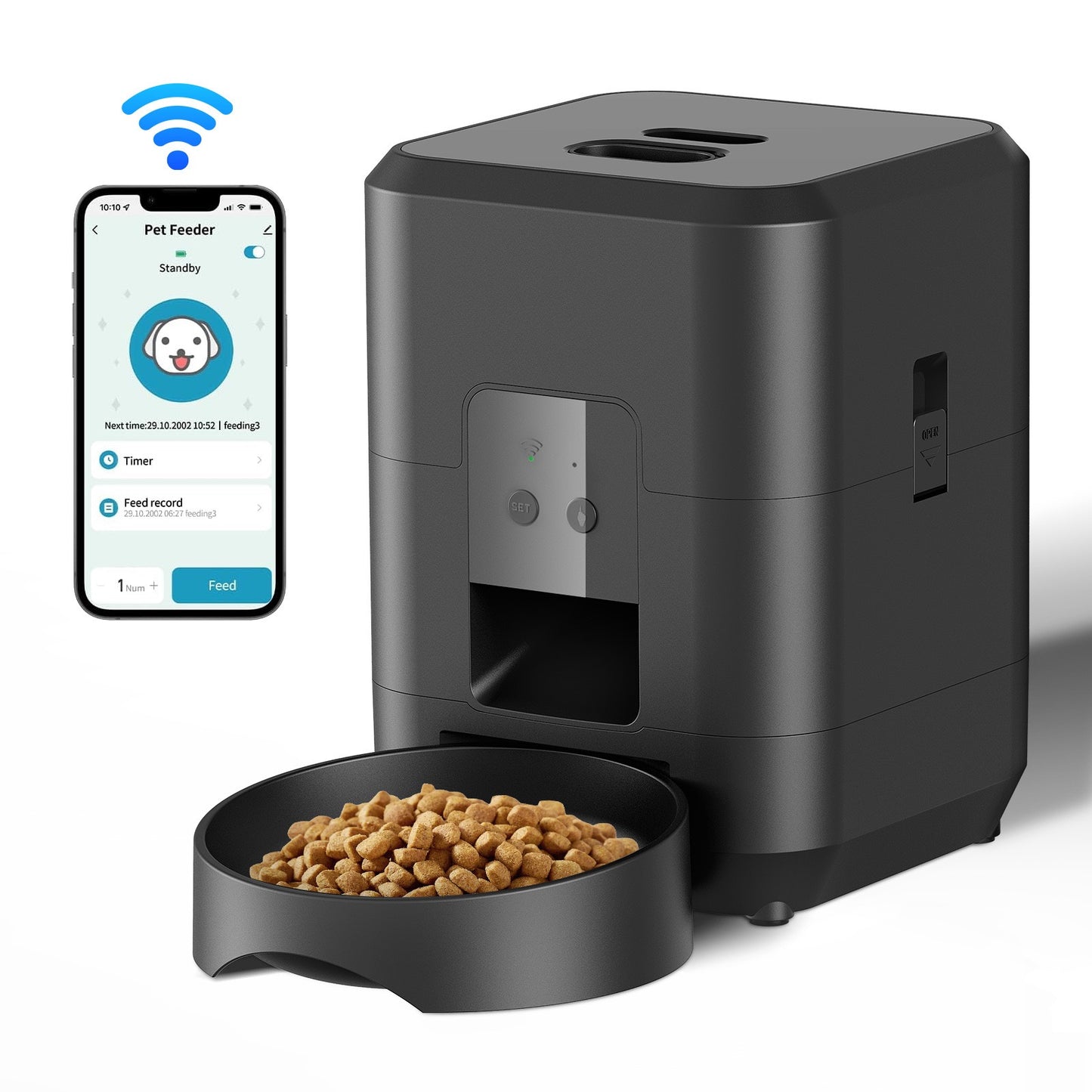 Automatic feeder for dogs and cats