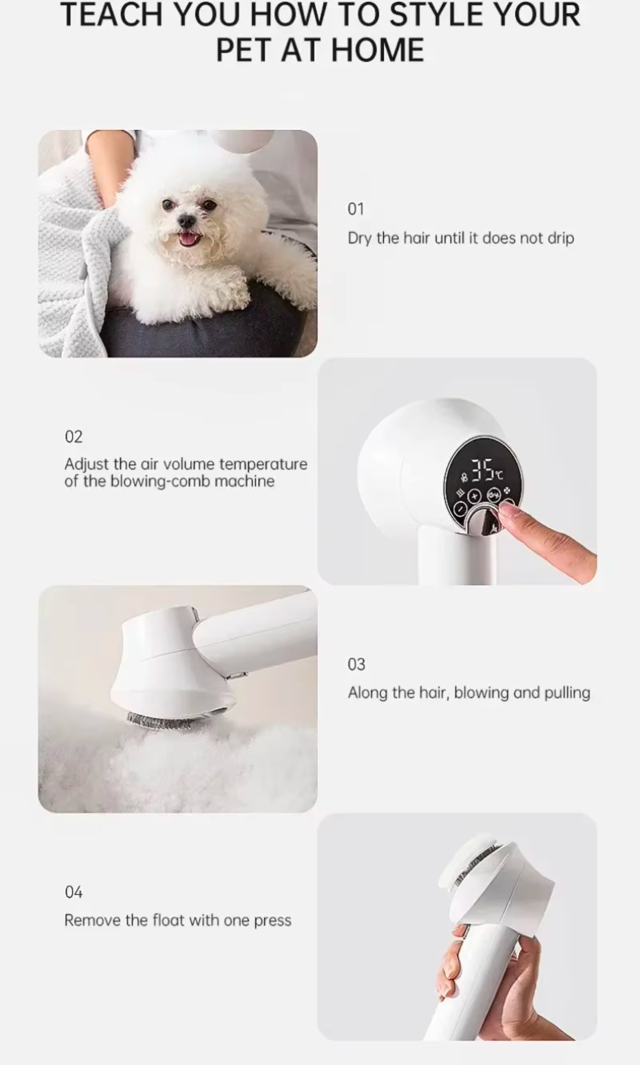 Smart Pet Grooming Dryer